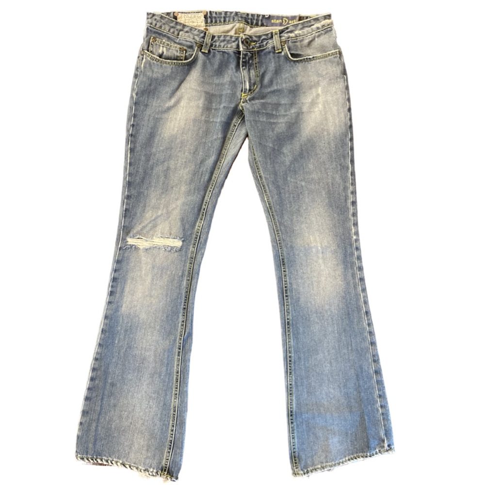 Stan Dart Dondup HERO Vintage Designer Distressed Low Rise Jeans Size 30